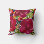 カメリア – ジプシーガーデンガールコットンピロー クッション (裏面)