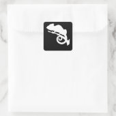 カメリオンリザードゲッコ両生動物ジャングルギフト スクエアシール (バッグ)