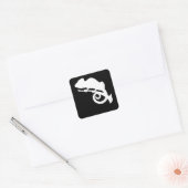 カメリオンリザードゲッコ両生動物ジャングルギフト スクエアシール (封筒)