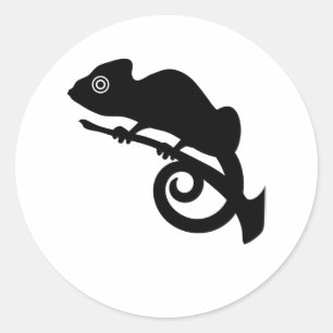 カメリオンリザードゲッコ両生動物ジャングルギフト ラウンドシール