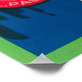 カメルアップルラベル – ワシントン州 ポスター (角)