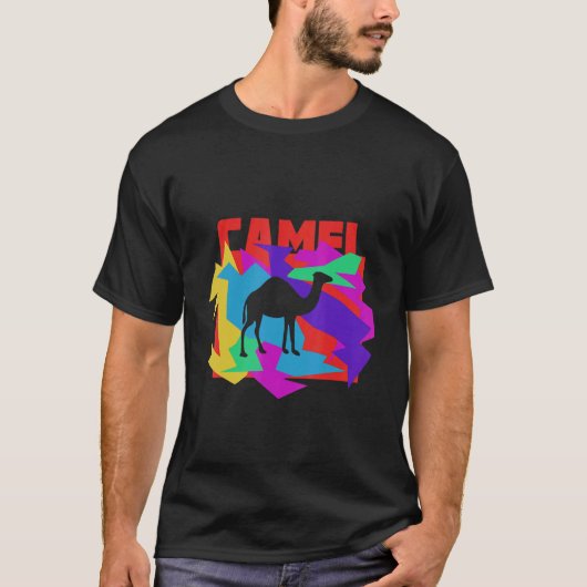 カメルアニマルモサイクパズル Tシャツ (正面)