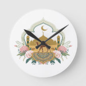 カメルアンドモスク調和 ラウンド壁時計 (正面)