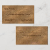 カメルカラーレザー背景名刺 名刺 (正面/裏面)