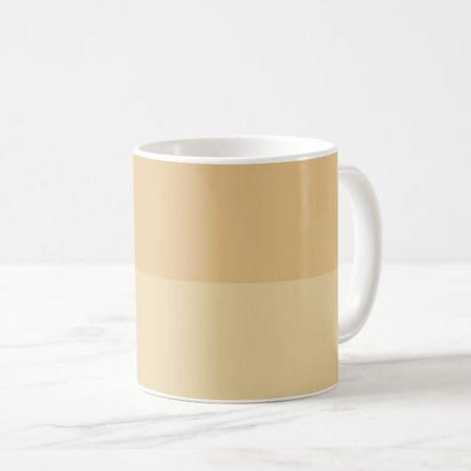 カメルタンベージュパターンの色合い コーヒーマグカップ (正面右)