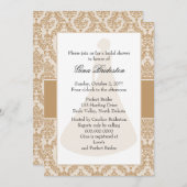 カメルダマスクブライダルシャワー 招待状 (正面/裏面)