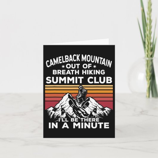 カメルバック山息のハイキングサミット私はl カード (正面)