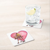 カメルバレンタインデー スクエアペーパーコースター (インサイチュ)