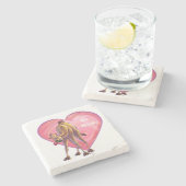 カメルバレンタインデー ストーンコースター (横)