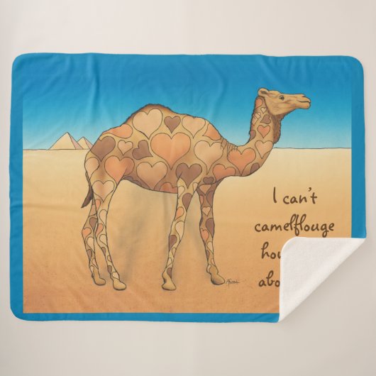 カメルフラージュ シェルパブランケット (正面(横))