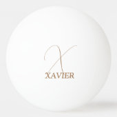 カメルブラウンモノグラムのピンポンボール 卓球ボール (裏面)