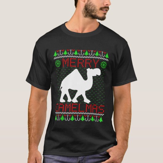 カメルマスクリスマスフカメル Tシャツ (正面)