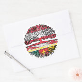 カメルンカメルーニッシュオステリーヒッシュオステリーイクバウム ラウンドシール (封筒)