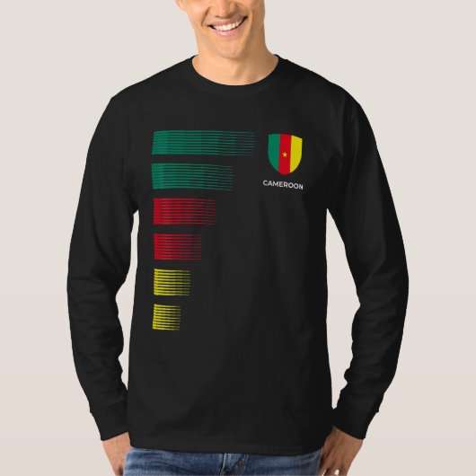 カメルーンのサッカージャージー Tシャツ (正面)