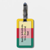 カメルーンの個人簡単IDのフラグ ラゲッジタグ (裏面縦)