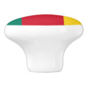 カメルーンの愛国的な国旗 セラミックノブ (側面)
