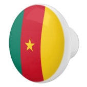カメルーンの愛国的な国旗 セラミックノブ (右)