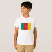 カメルーンの愛国的な国旗 Tシャツ (正面フル)