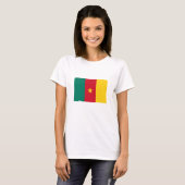 カメルーンの愛国的な国旗 Tシャツ (正面フル)