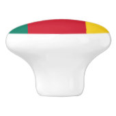 カメルーンの旗とセラミックノブのプル セラミックノブ (側面)