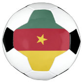 カメルーンの旗 サッカーボール (回転)