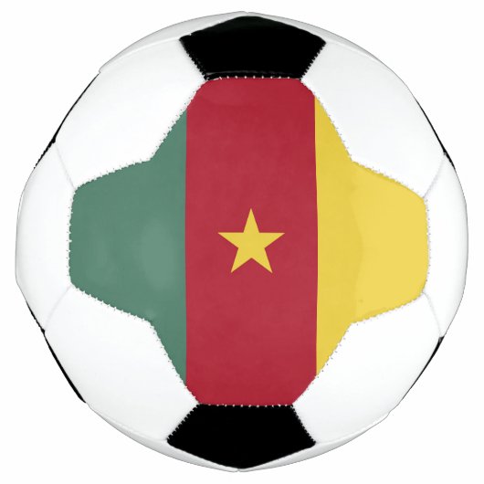 カメルーンの旗 サッカーボール (正面)