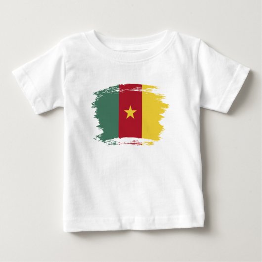 カメルーンの旗 ベビーTシャツ (正面)