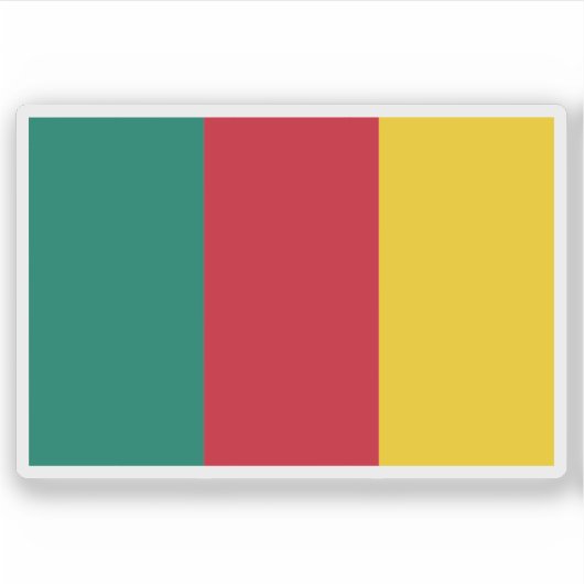 カメルーンの第一国旗（1960年～1961年） シール (正面)