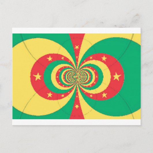 カメルーンの精神:不屈のライオンズ ポストカード (正面)