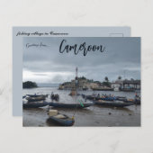 カメルーンの魚釣り村 ポストカード (正面/裏面)