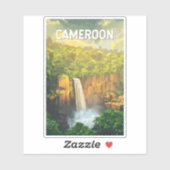カメルーンイラストレーショントラベルアートヴィンテージ シール (シート)