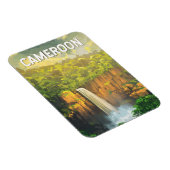 カメルーンイラストレーショントラベルアートヴィンテージ マグネット (右側)