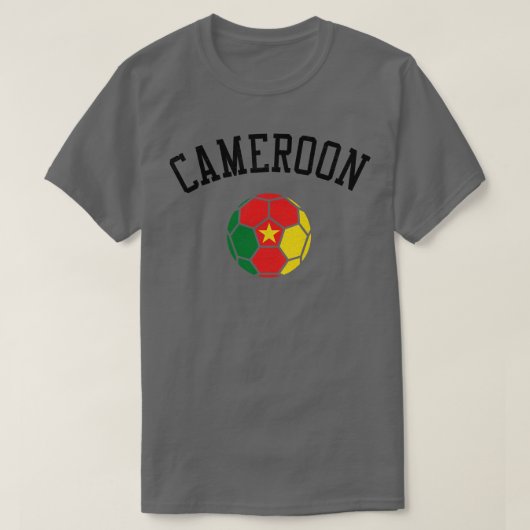 カメルーンチーム伝統国旗 Tシャツ (デザイン正面)