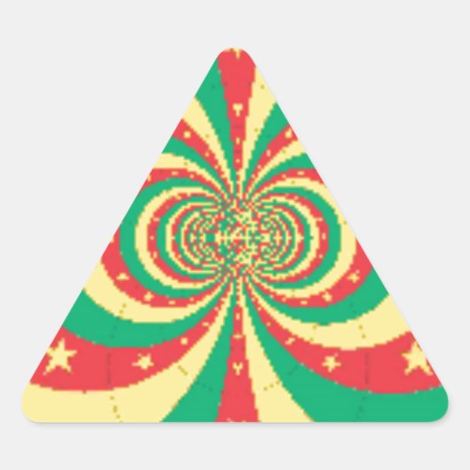 カメルーン共和国 五芒星 三角形シール (正面)