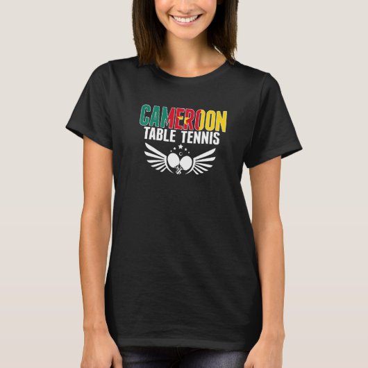 カメルーン卓球支援カメルーンPing P Tシャツ (正面)