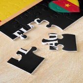 カメルーン国旗とカメルーン国/カメルーン ジグソーパズル (側面)