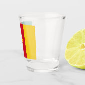 カメルーン国旗と愛国的なショットグラス ショットグラス (右)