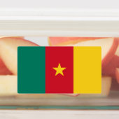 カメルーン国旗のある愛国的なラベル ラベル (貼付)
