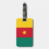 カメルーン国旗のラゲージタグ ラゲッジタグ (裏面縦)