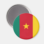 カメルーン国旗の磁石 マグネット (正面/裏面)