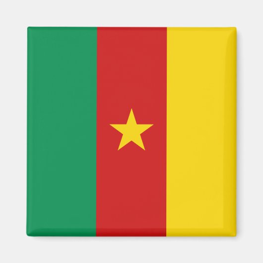 カメルーン国旗の磁石 マグネット (正面)