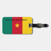 カメルーン国旗の荷物タグ ラゲッジタグ (裏面横)