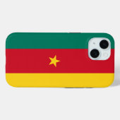 カメルーン国旗のApple iPhone 15 Case-Mate iPhoneケース (裏面 (横))