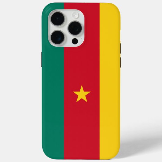 カメルーン国旗のApple iPhone 15 Pro Maxケース Case-Mate iPhoneケース (裏面)