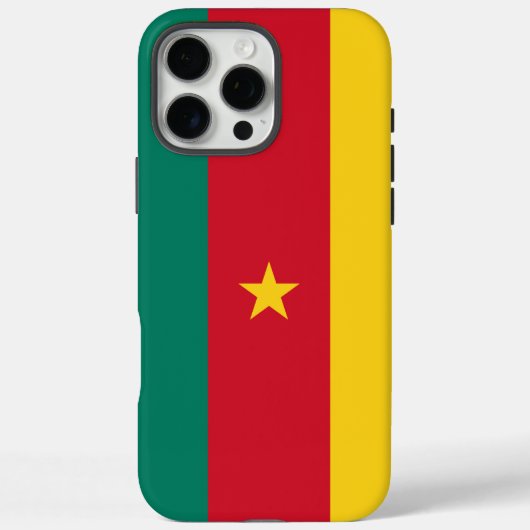 カメルーン国旗のApple iPhone 16 Pro Maxケース Case-Mate iPhoneケース (裏面)