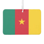カメルーン国旗を持つカーエアーフレッシュナー カーエアーフレッシュナー (裏面)