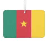 カメルーン国旗を持つカーエアーフレッシュナー カーエアーフレッシュナー (正面)