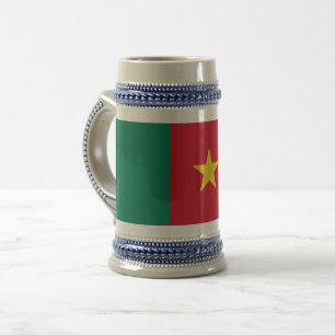 カメルーン国旗を持つマグカップ ビールジョッキ