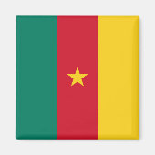 カメルーン国旗を持つ磁石 マグネット (正面)