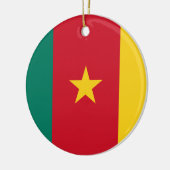 カメルーン国旗セラミックオーナメント セラミックオーナメント (左)